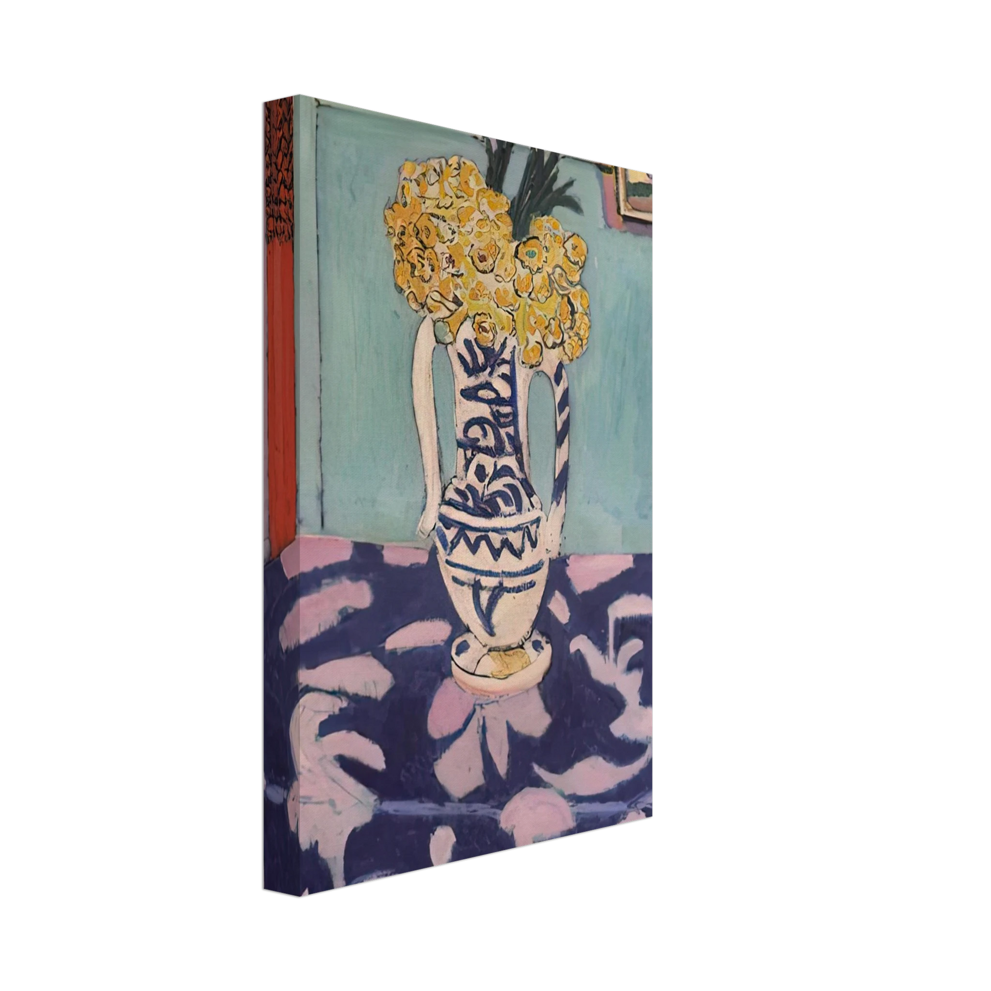 Henri Matisse - LES COUCOUS TAPIS BLEU ET ROSE 1911 Canvas - 70x100 cm / 28x40 inches-canvas