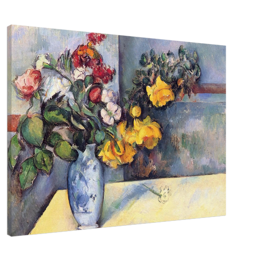 Paul Cezanne - Still Life Flowers in a Vase Canvas - 20x30 cm / 8x12 inches-canvas