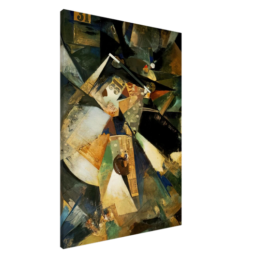 Kurt Schwitters - MERZPICTURE THIRTY ONE 1920 Canvas - 20x30 cm / 8x12 inches-canvas