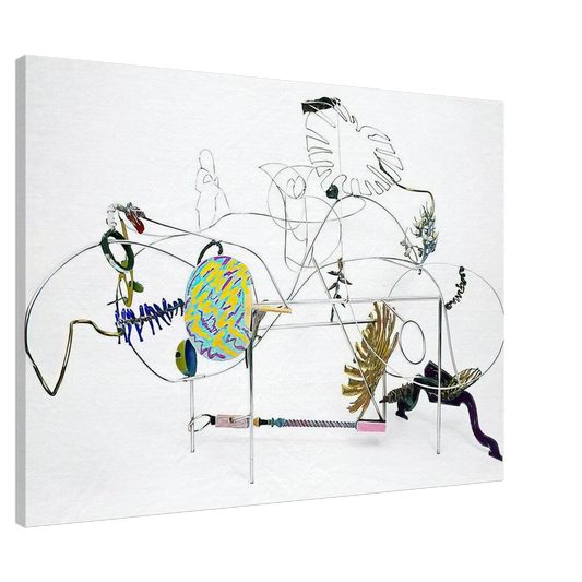 Nancy Graves - GRANDE NATURE MORTE 1987 Canvas - 20x30 cm / 8x12 inches-canvas