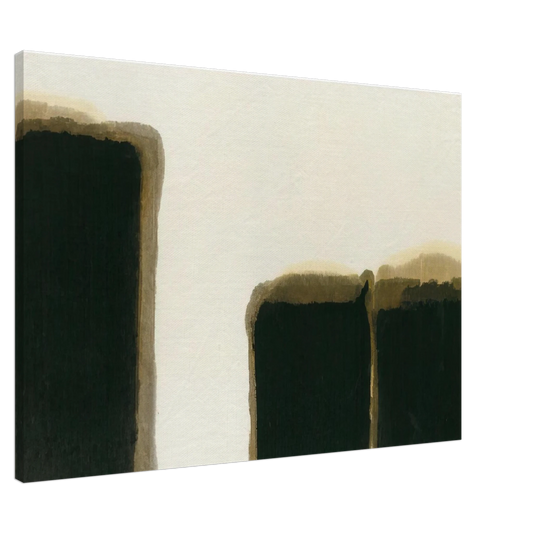 Yun Hyong-keun - Burnt Umber  Ultramarine I - 1981 Canvas - 20x30 cm / 8x12 inches-canvas