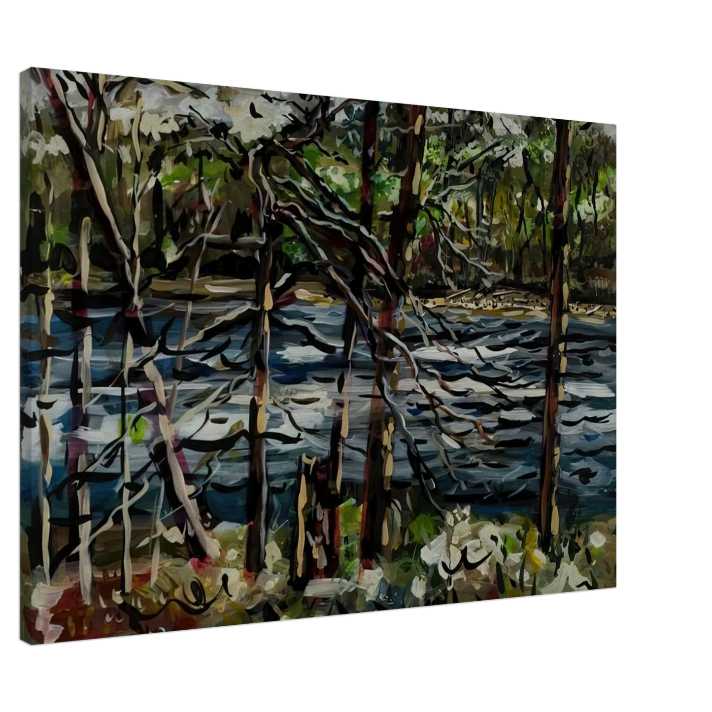 Ivan Albright - ST MARY S RIVER GEORGIA 1964 Canvas - 20x30 cm / 8x12 inches-canvas