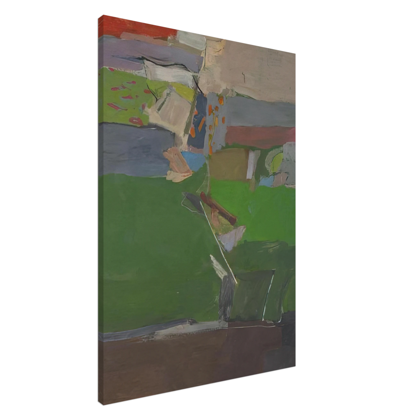 Richard Diebenkorn - Berkeley #13 Canvas - 20x30 cm / 8x12 inches-canvas
