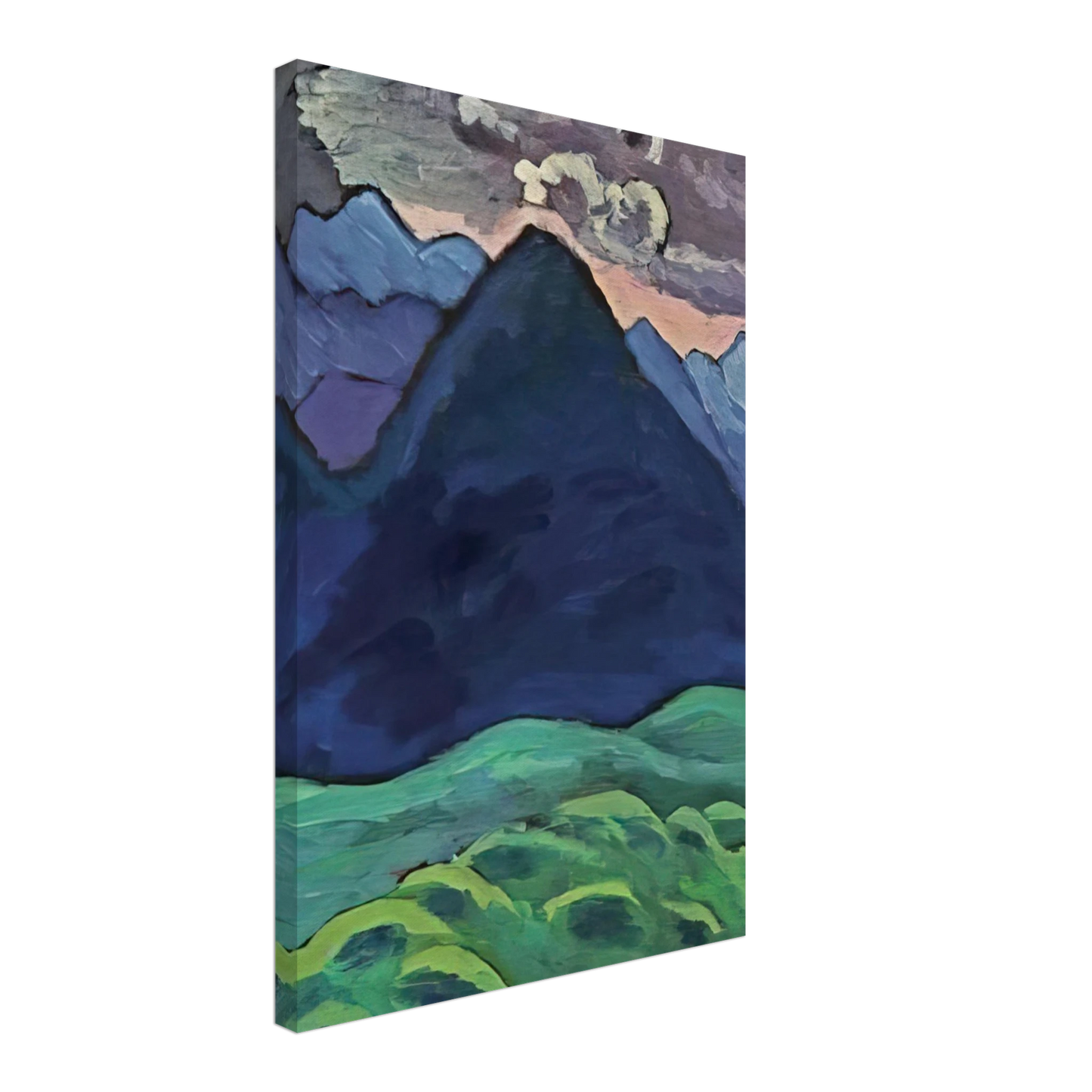 Gabriele Munter - BLAUER KEGELBERG 1930 Canvas - 40x60 cm / 16x24 inches-canvas