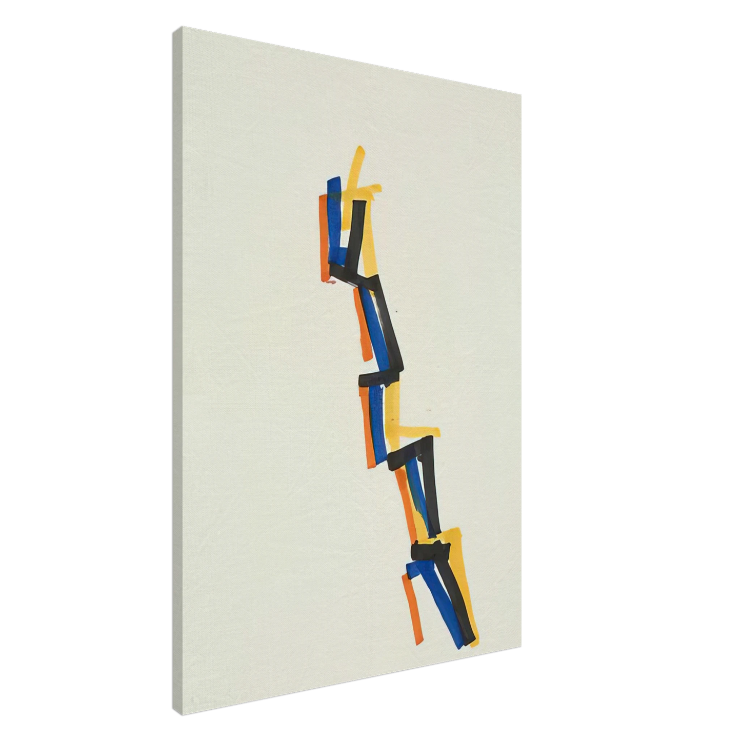 Charlotte Posenenske - Striped Picture - 1965 Canvas - 20x30 cm / 8x12 inches-canvas