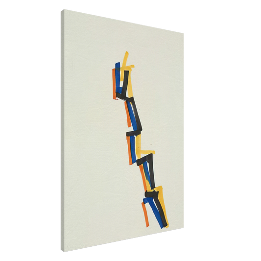 Charlotte Posenenske - Striped Picture - 1965 Canvas - 20x30 cm / 8x12 inches-canvas