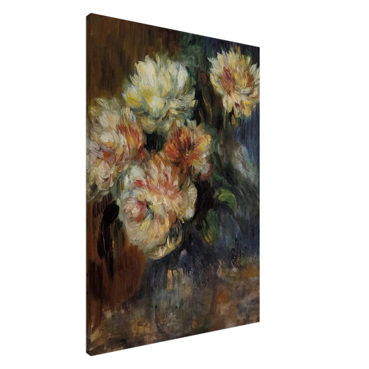 Pierre-Auguste Renoir - Vase of Peonies Canvas - 20x30 cm / 8x12 inches-canvas
