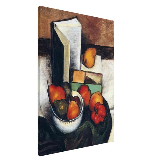Thomas Hart Benton - STILL LIFE WITH FRUIT AND VEGETABLES Canvas - 20x30 cm / 8x12 inches-canvas
