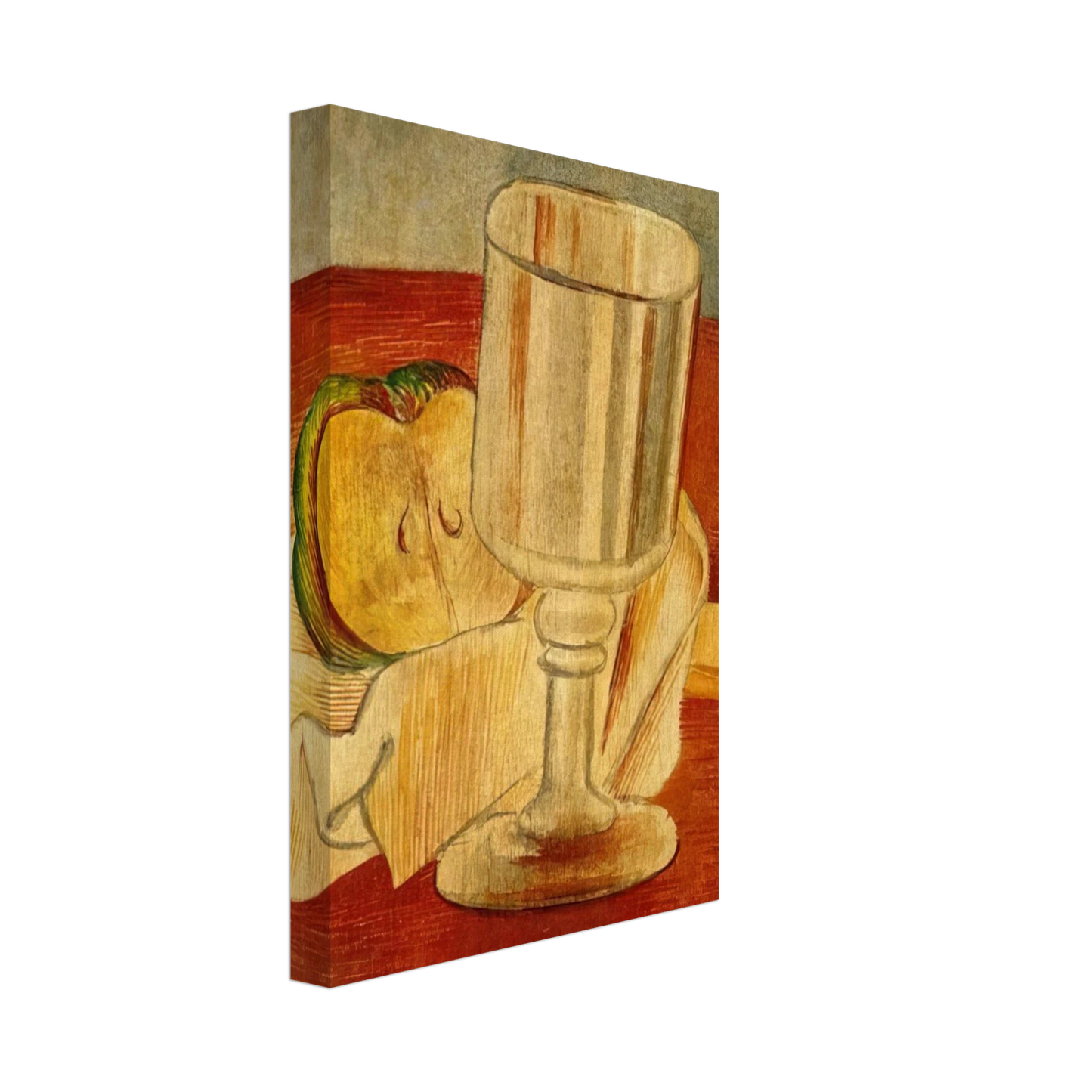 Pablo Picasso - Still life with Gobleet - 1914 Canvas - 40x60 cm / 16x24 inches-canvas