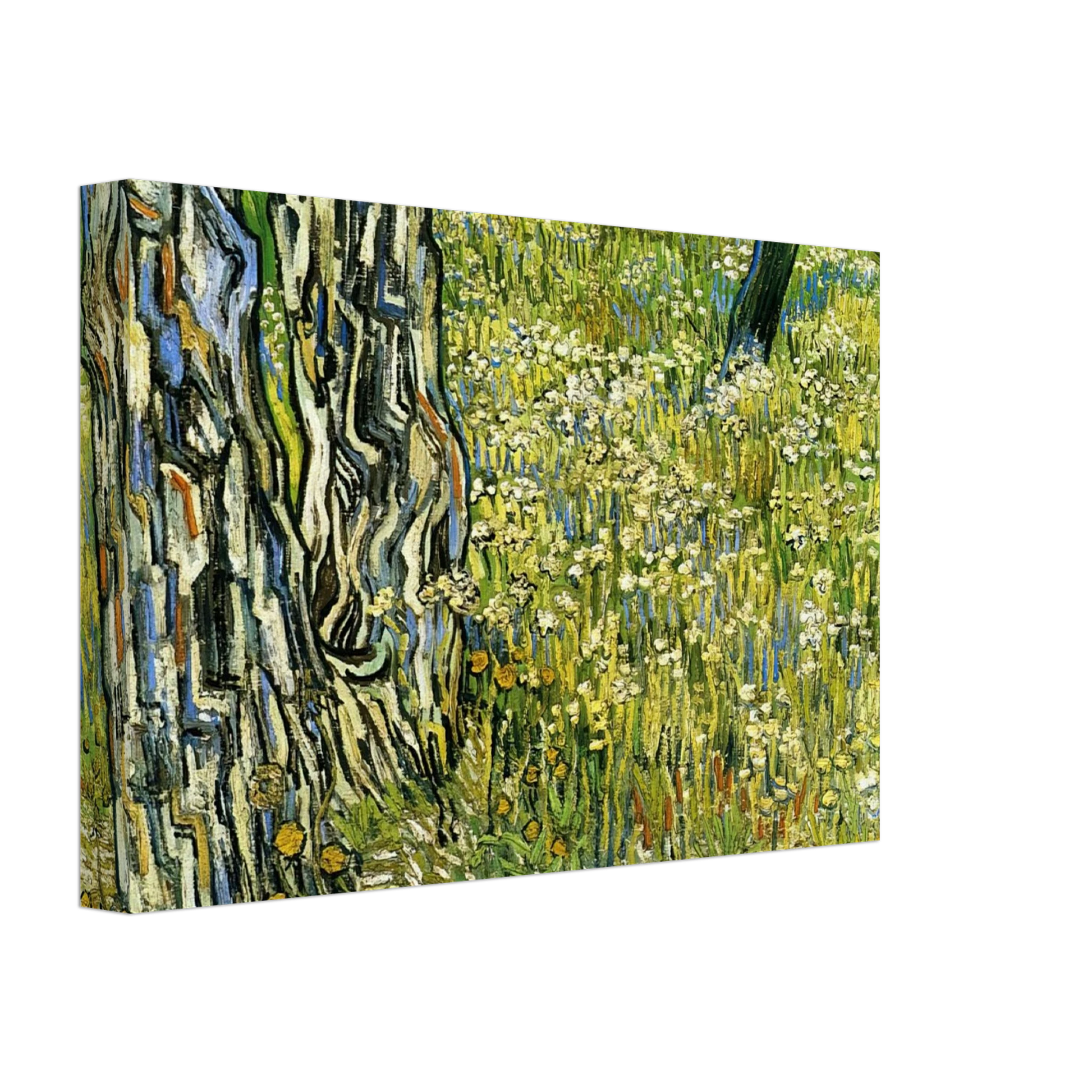 Vincent van Gogh - Tree Trunks in the Grass Canvas - 40x60 cm / 16x24 inches-canvas