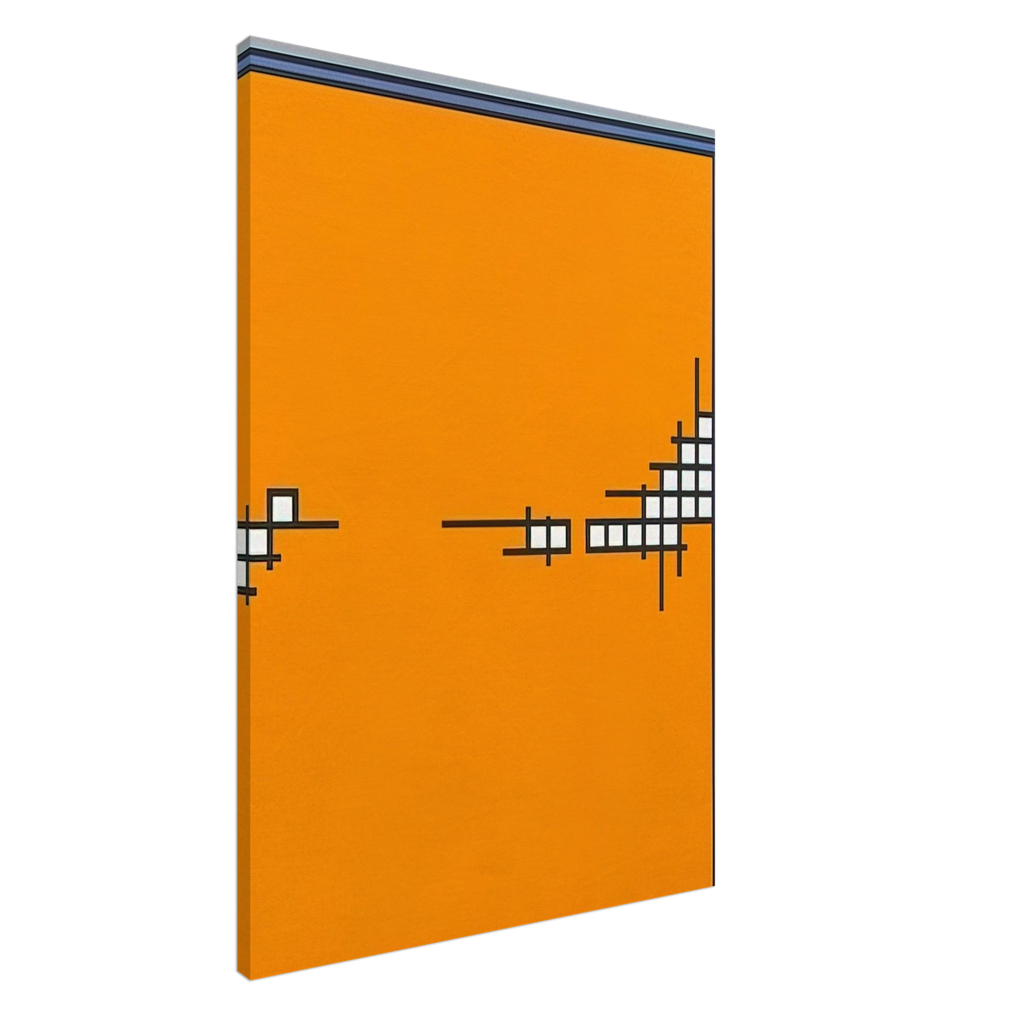 Nicholas Krushenick - Wire Mill - 1973 Canvas - 20x30 cm / 8x12 inches-canvas