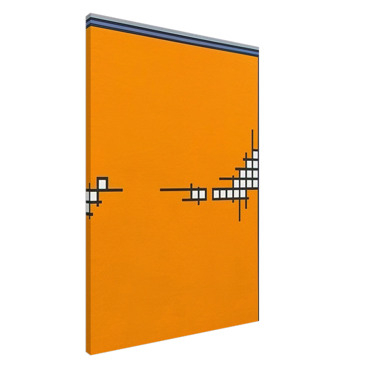 Nicholas Krushenick - Wire Mill - 1973 Canvas - 20x30 cm / 8x12 inches-canvas