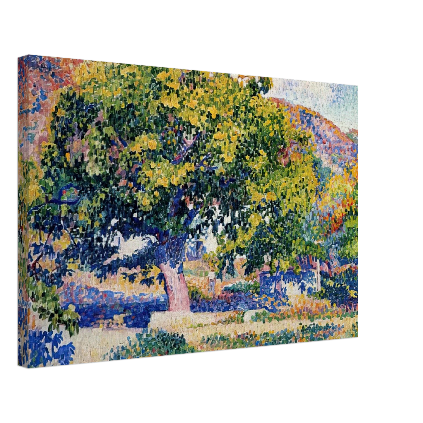 Henri-Edmond Cross - Around My House Canvas - 70x100 cm / 28x40 inches-canvas