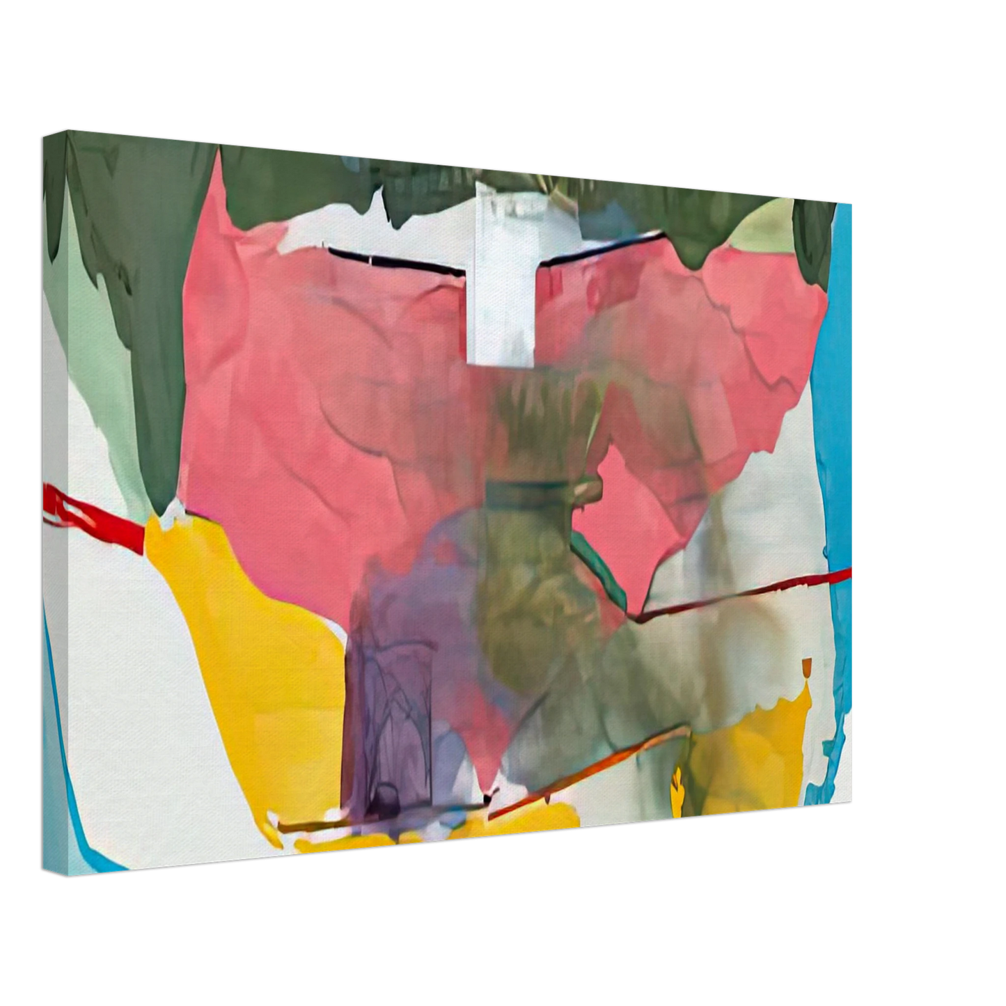 Helen Frankenthaler - Off White Square, 1973- Canvas - 70x100 cm / 28x40 inches-canvas