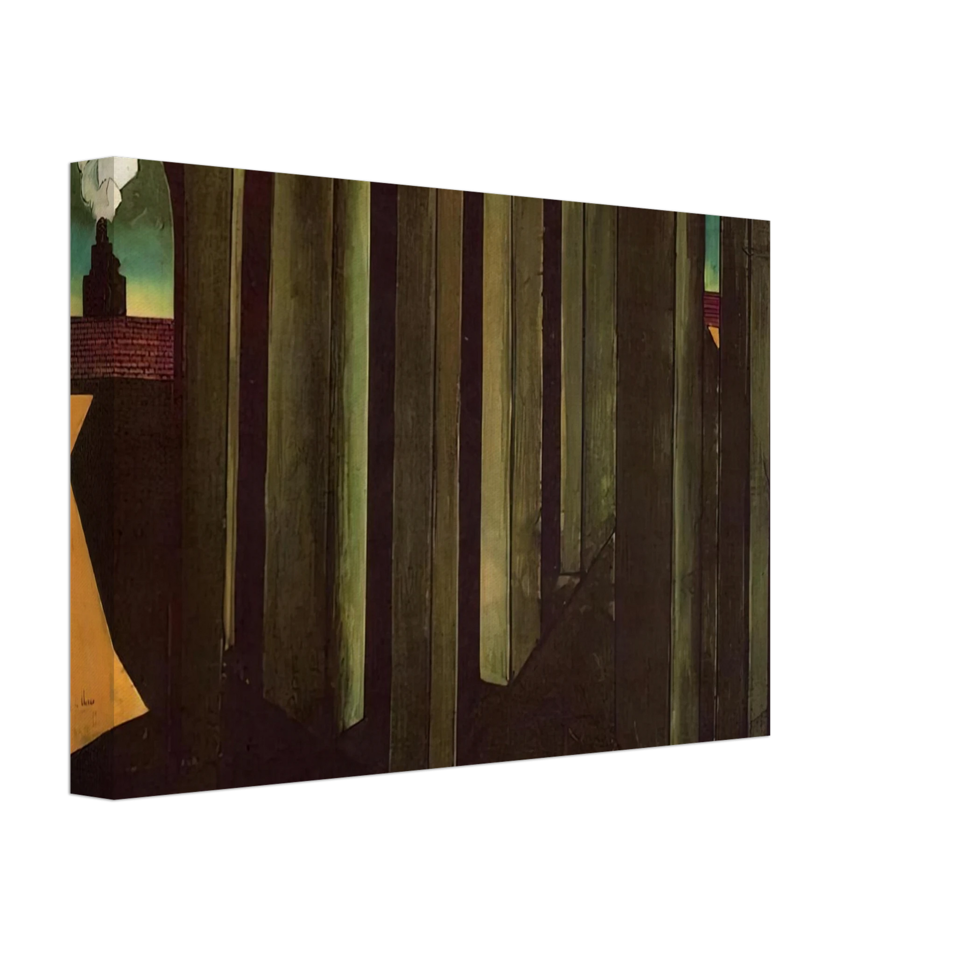 Giorgio de Chirico - THE ANXIOUS JOURNEY 1913 Canvas - 70x100 cm / 28x40 inches-canvas