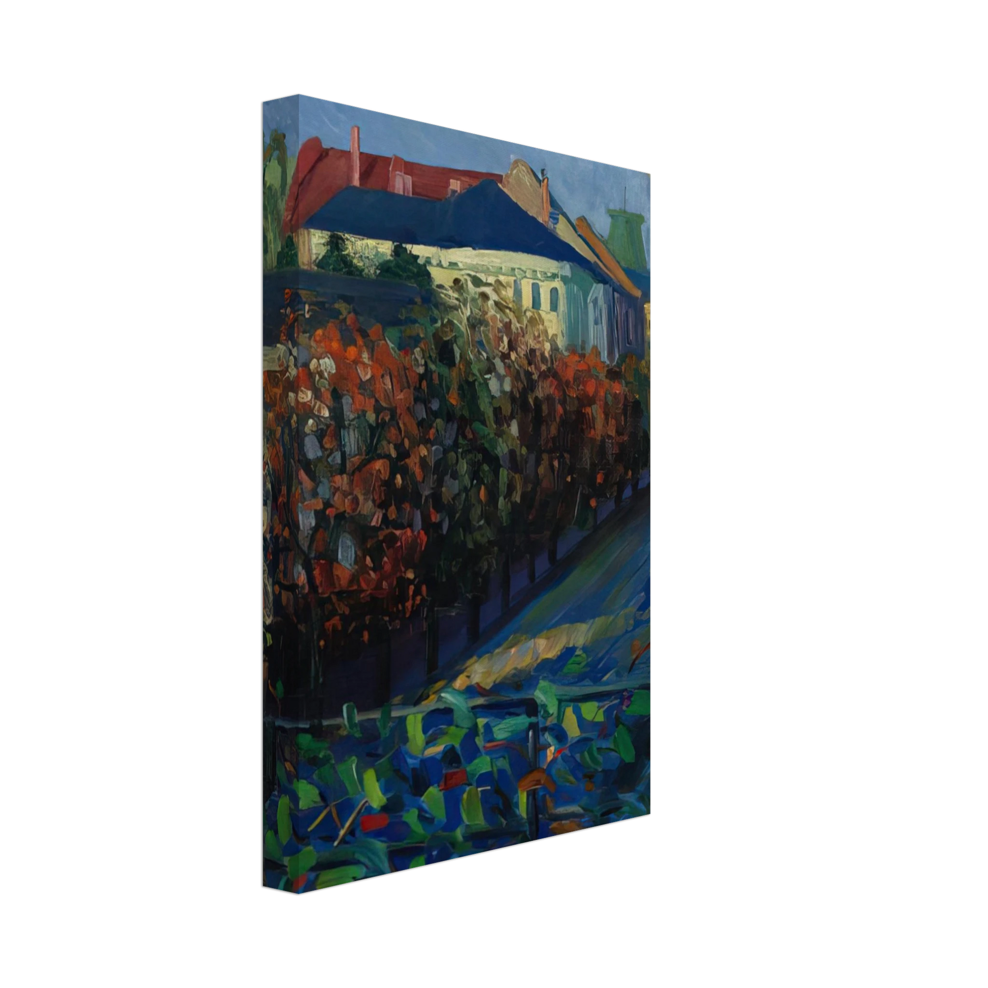 Gabriele Munter - BLICK AUS DER BONNER WOHNUNG Canvas - 70x100 cm / 28x40 inches-canvas