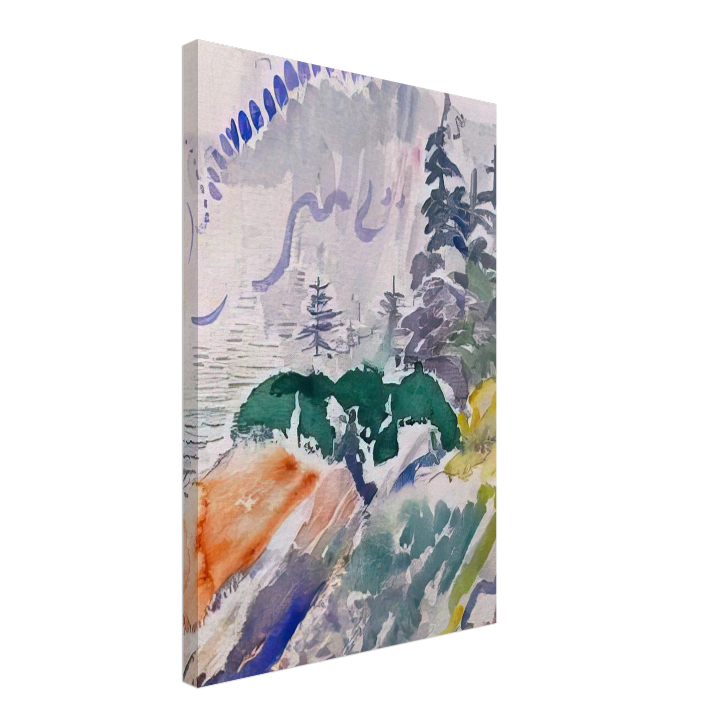 John Marin - Marin Island - 1914 Canvas - 70x100 cm / 28x40 inches-canvas