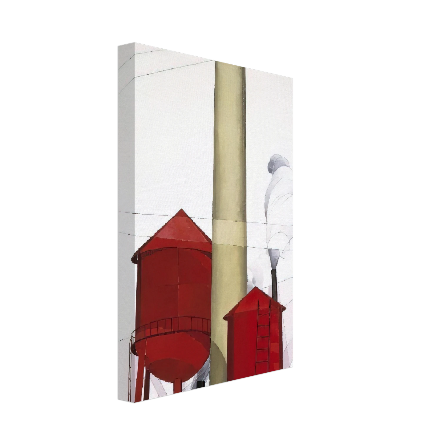 Charles Demuth - Buildings - 1930 Canvas - 70x100 cm / 28x40 inches-canvas