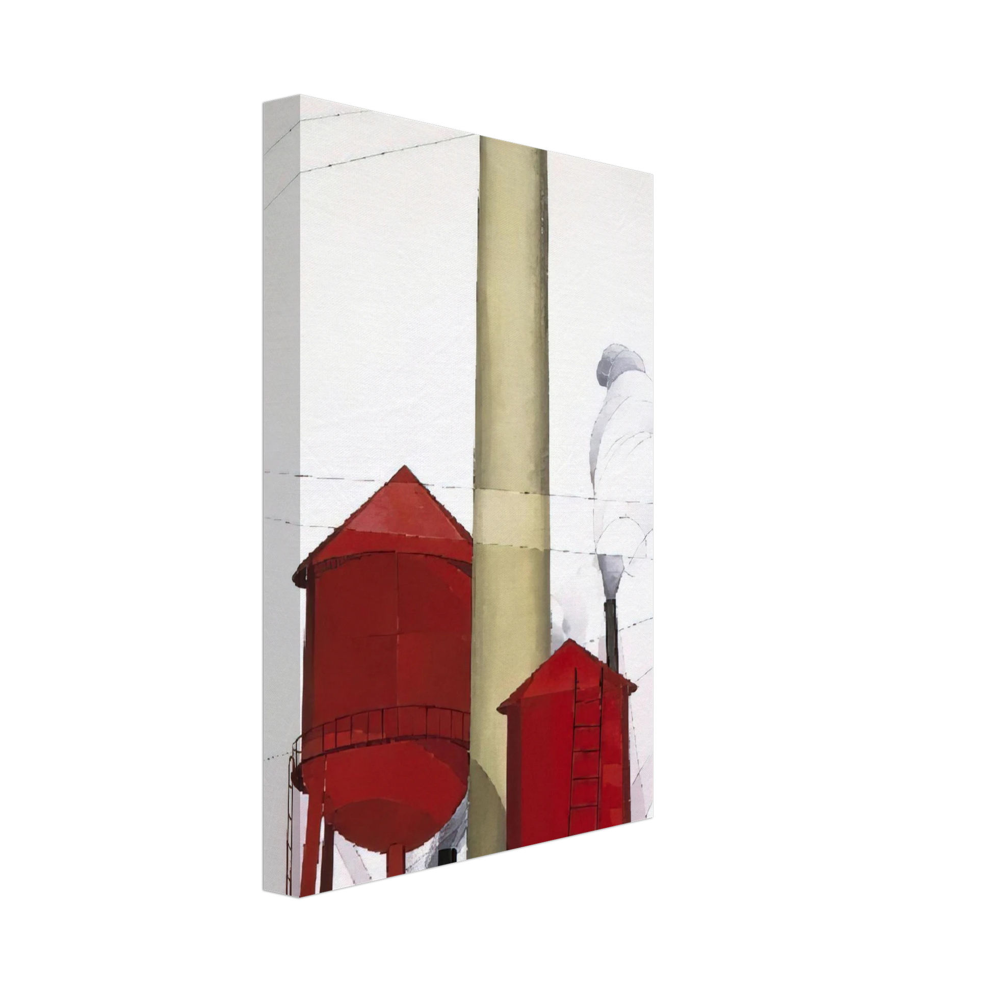 Charles Demuth - Buildings - 1930 Canvas - 70x100 cm / 28x40 inches-canvas