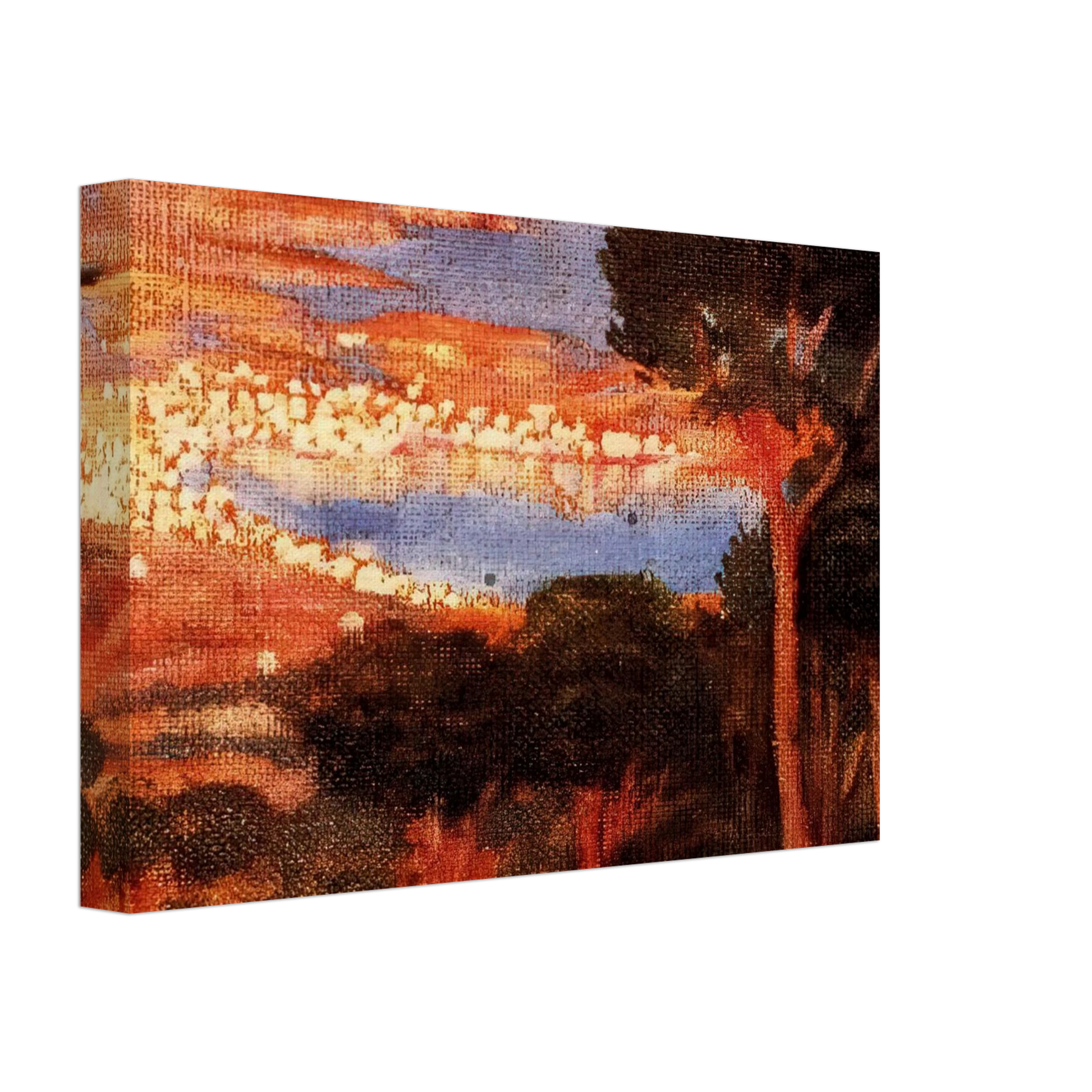 Salvador Dali - VIEW OF CADAQU%C3%A9S FROM MOUNT PANI Canvas - 40x60 cm / 16x24 inches-canvas