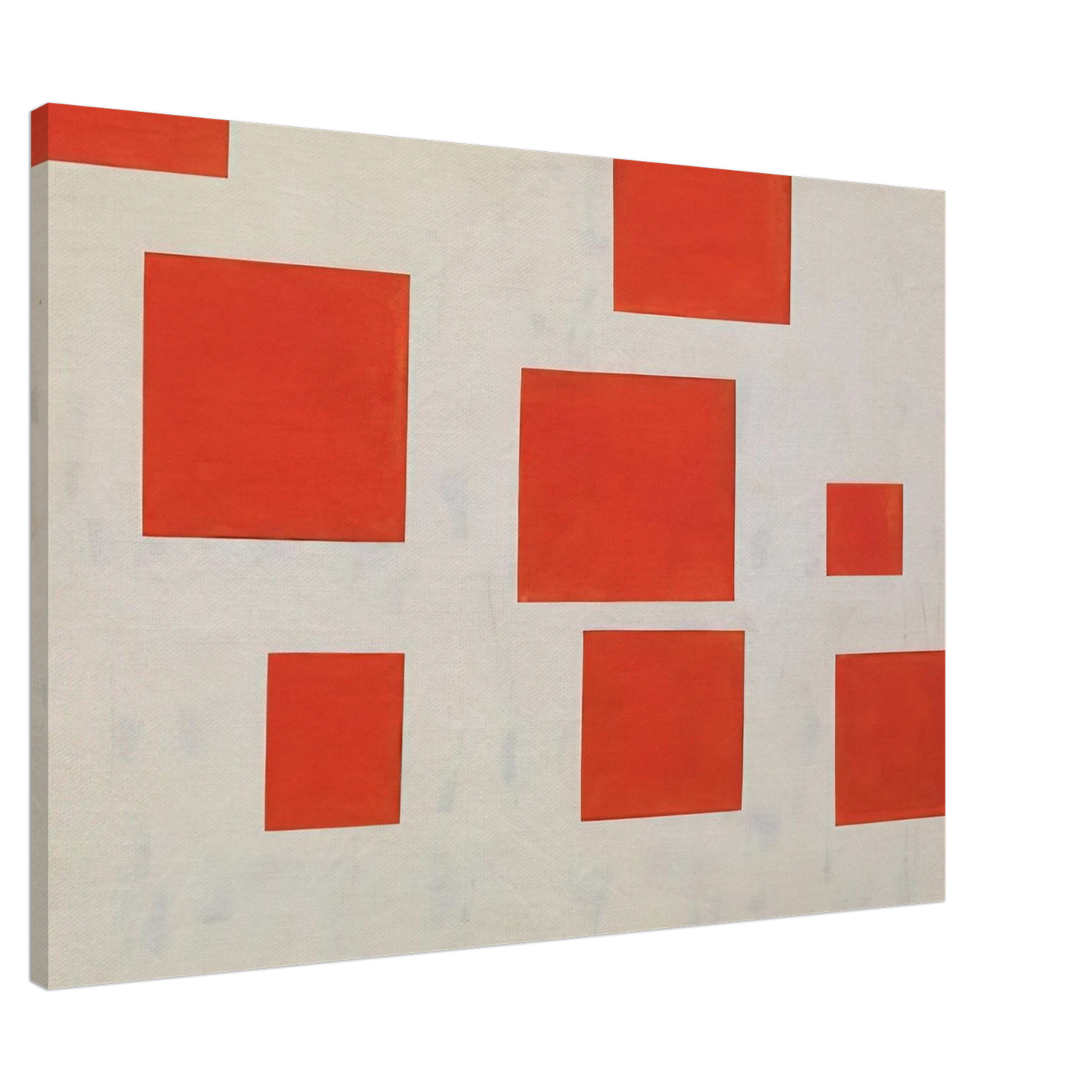 Blinky Palermo - KOMPOSITION MIT 8 ROTEN RECHTECKEN COMPOSITION WITH 8 RED RECTANGLES 1964 Canvas - 20x30 cm / 8x12 inches-canvas