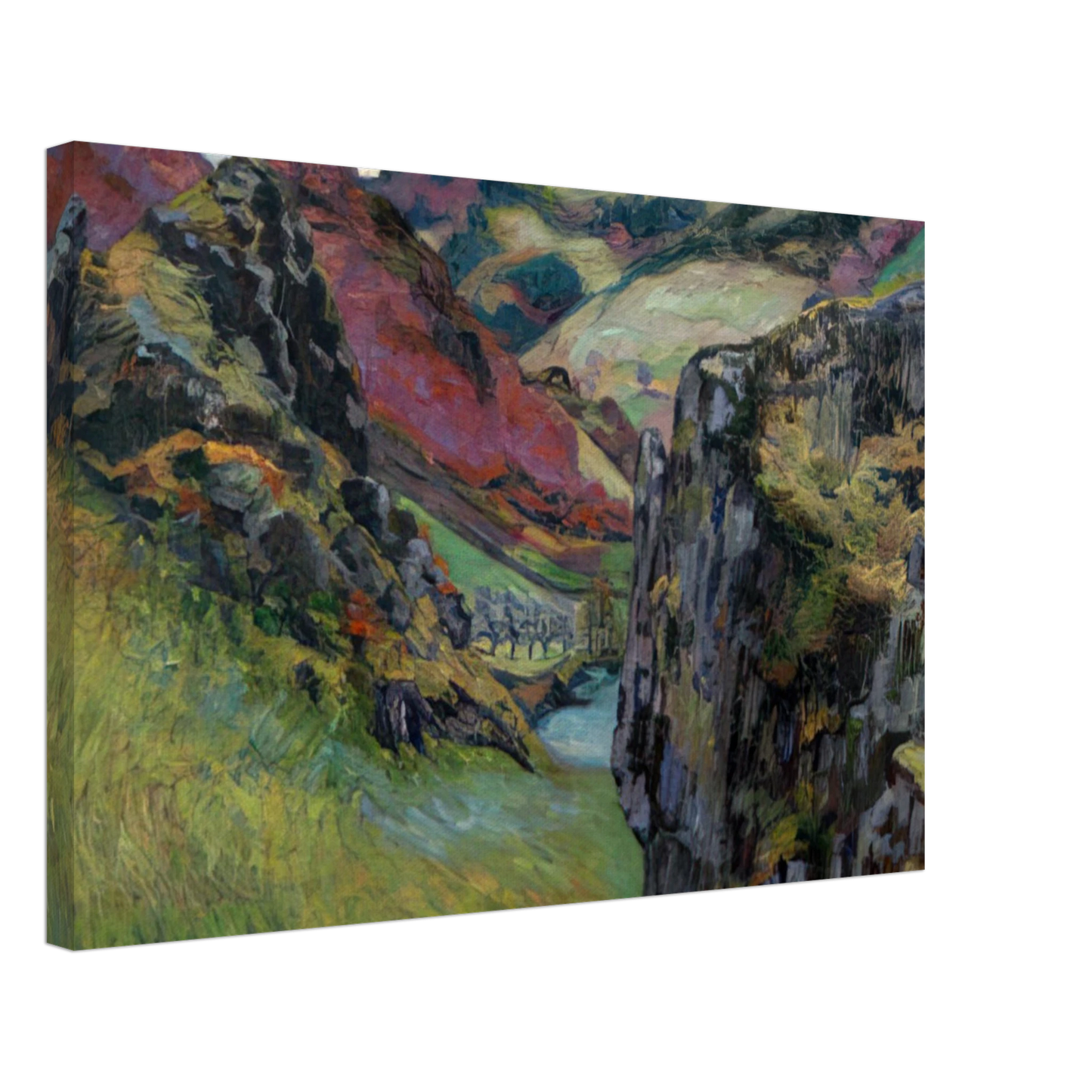 Armand Guillaumin - Landscape near Saint-Julien-des-Chazes Canvas - 70x100 cm / 28x40 inches-canvas