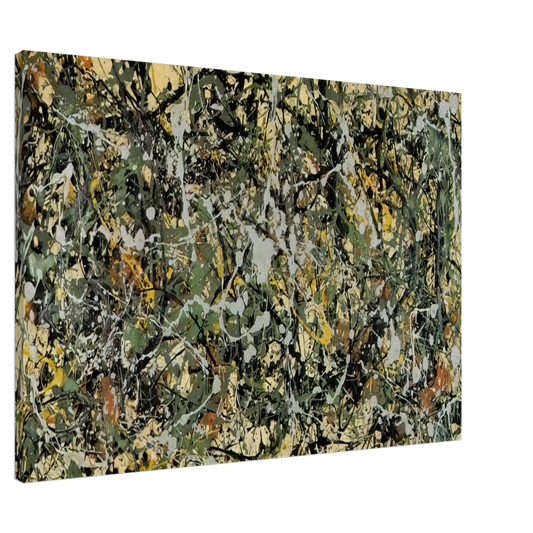 Jackson Pollock - NUMBER 8 1949 Canvas - 20x30 cm / 8x12 inches-canvas