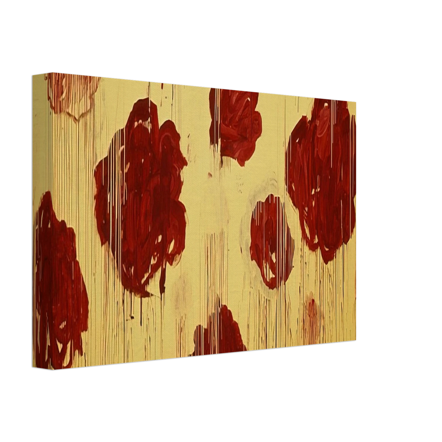 Cy Twombly - Untitled,  Blooming, A Scattering of Blossoms & Other Things  Canvas - 70x100 cm / 28x40 inches-canvas