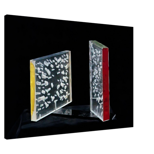 Piero Dorazio - Sospensioni Colorate - 1955 Canvas - 20x30 cm / 8x12 inches-canvas