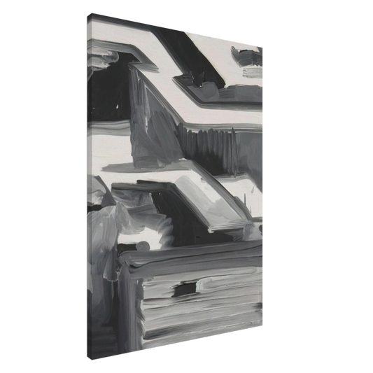 Gerhard Richter - TOWNSCAPE 1968 0 Canvas - 20x30 cm / 8x12 inches-canvas