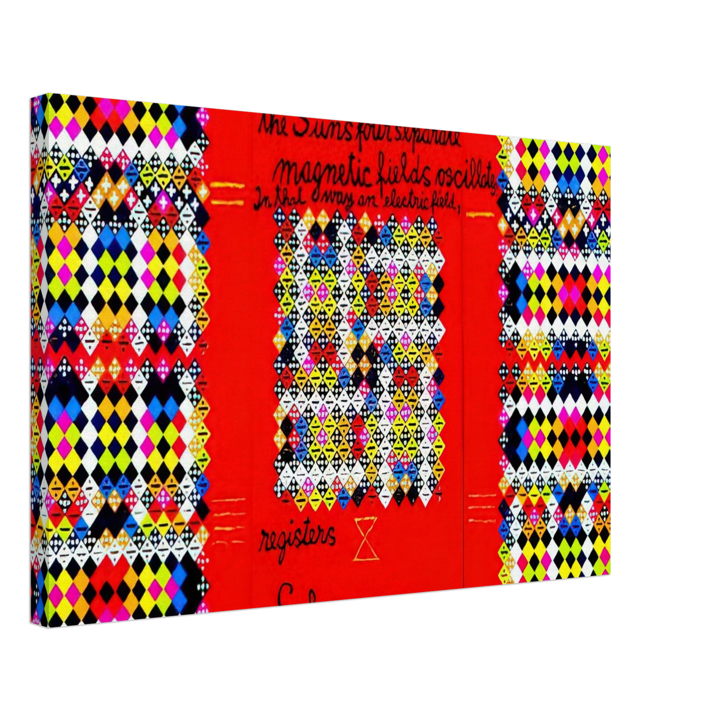 Alfred Jensen - Solar Energy Optics - 1975 Canvas - 70x100 cm / 28x40 inches-canvas