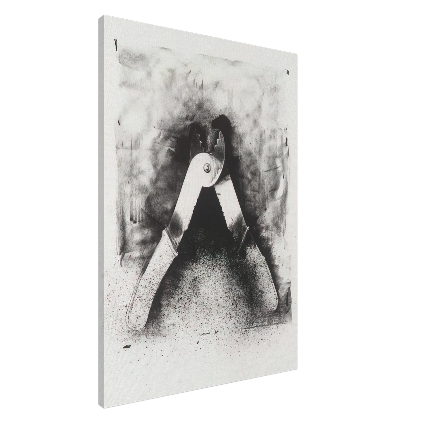 Jim Dine - UNTITLED FROM TEN WINTER TOOLS 1973 7 Canvas - 20x30 cm / 8x12 inches-canvas