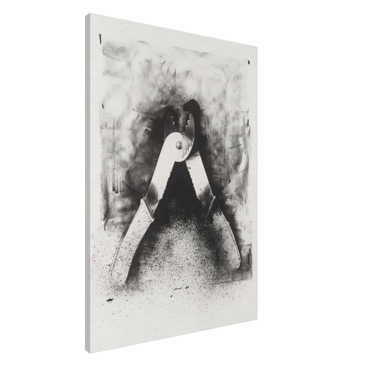 Jim Dine - UNTITLED FROM TEN WINTER TOOLS 1973 7 Canvas - 20x30 cm / 8x12 inches-canvas