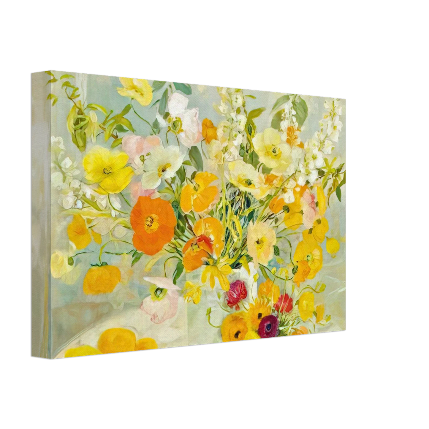Le Pho - Flower Composition - Post-Impressionism Canvas - 70x100 cm / 28x40 inches-canvas