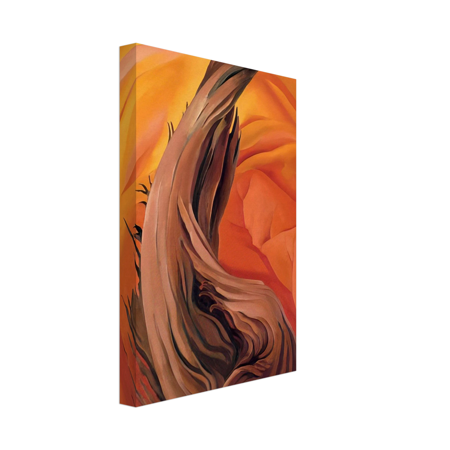 Georgia O'Keeffe - Stump in Red Hills Canvas - 40x60 cm / 16x24 inches-canvas
