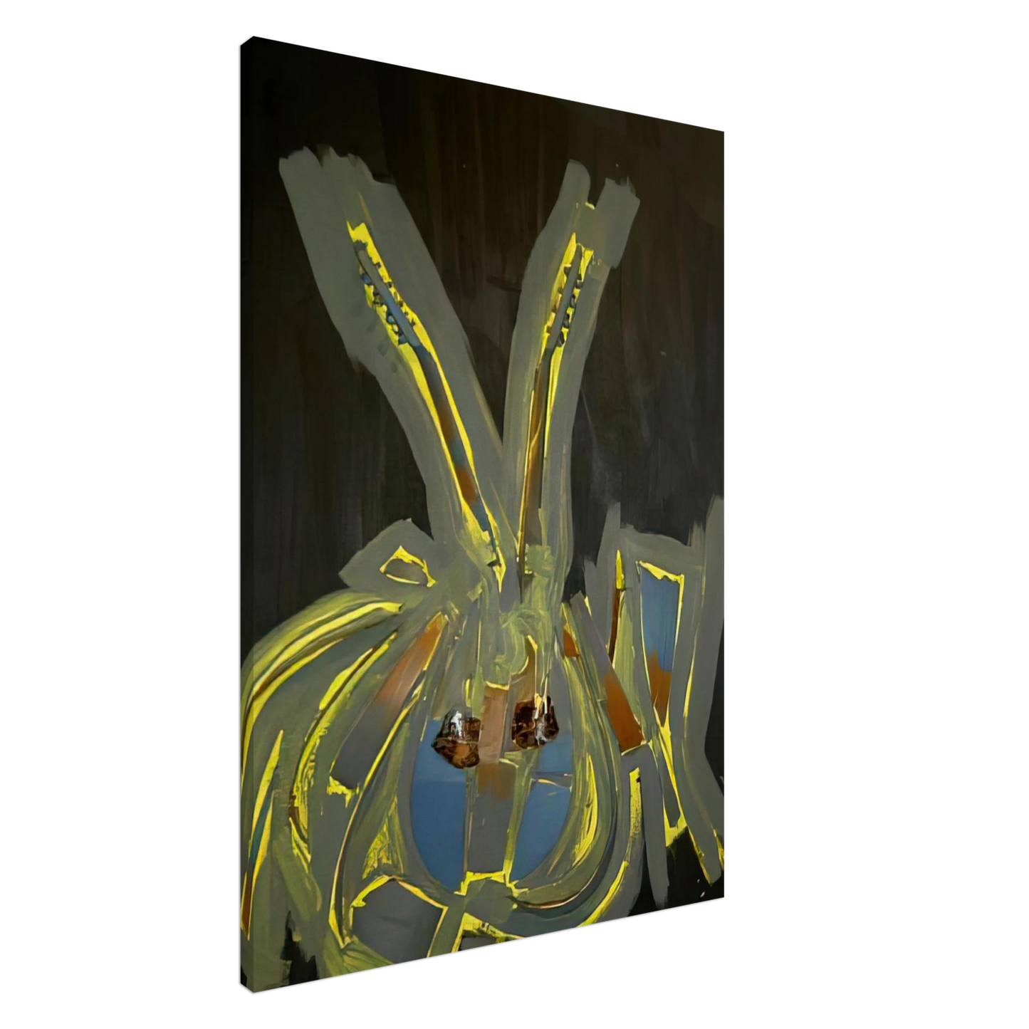 Arman - Mandoline - 2004 Canvas - 20x30 cm / 8x12 inches-canvas