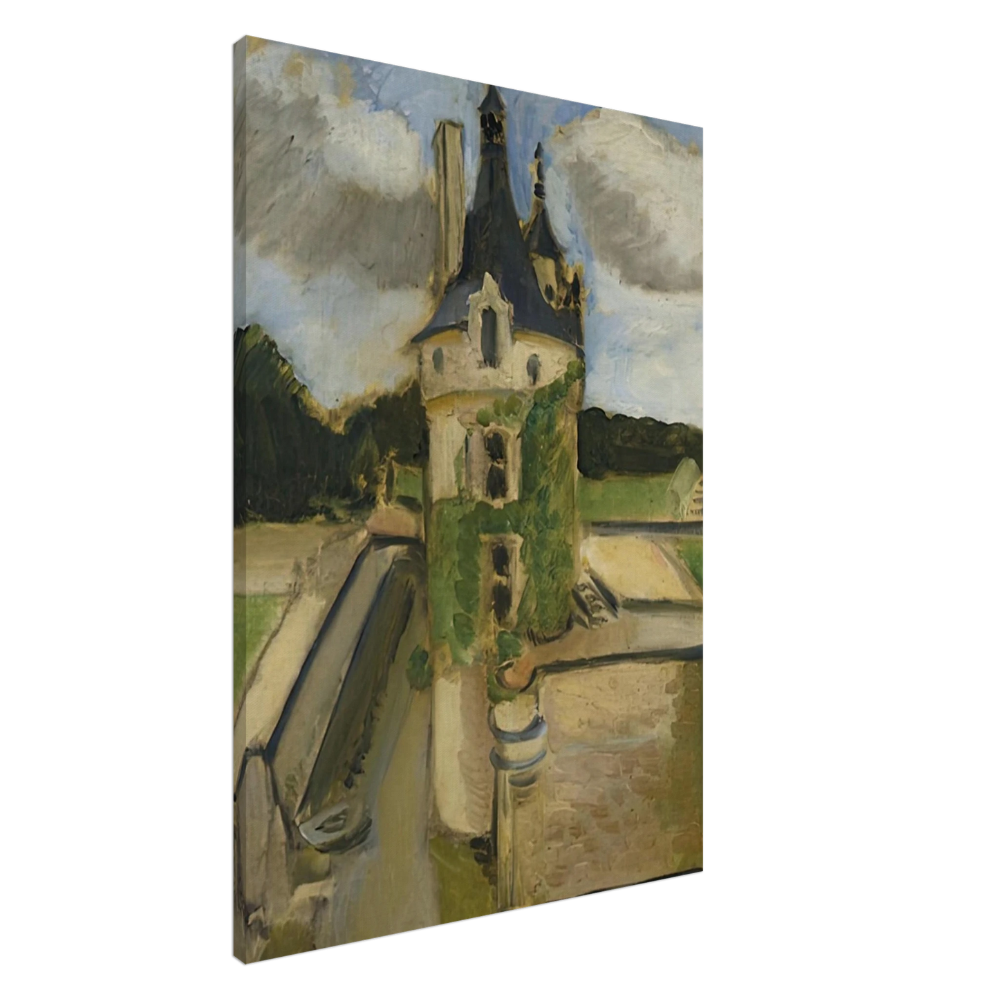 Henri Matisse - LLA TOUR DE CHENONCEAUX 1917 Canvas - 20x30 cm / 8x12 inches-canvas