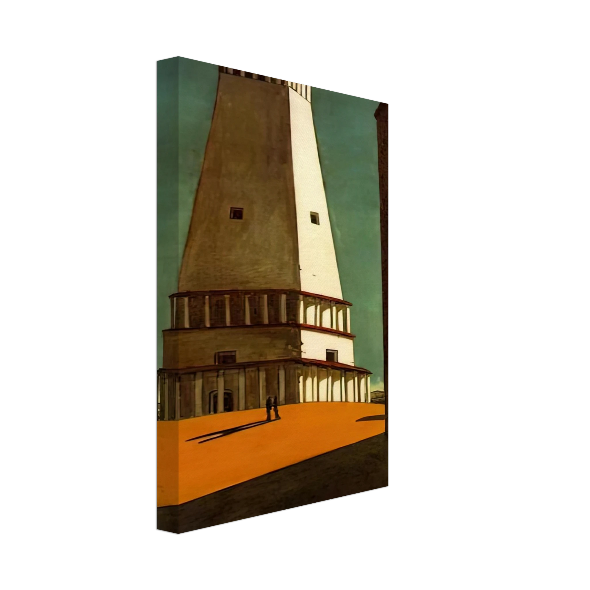 Giorgio de Chirico - THE NOSTALGIA OF THE INFINITE 1913 Canvas - 40x60 cm / 16x24 inches-canvas