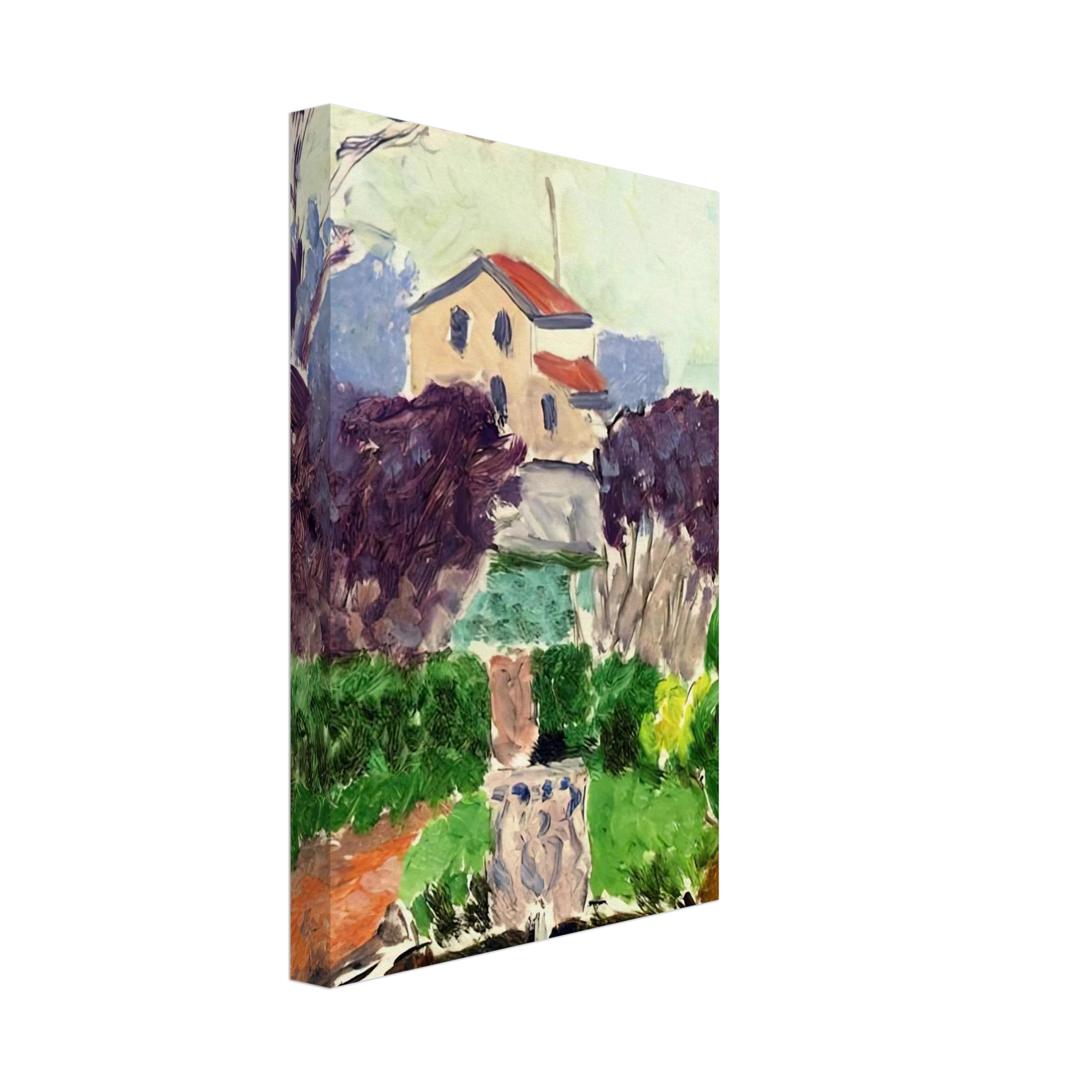 Henri Matisse - THE ARTIST S GARDEN AT ISSY LES MOULINEAUX 1918 Canvas - 70x100 cm / 28x40 inches-canvas