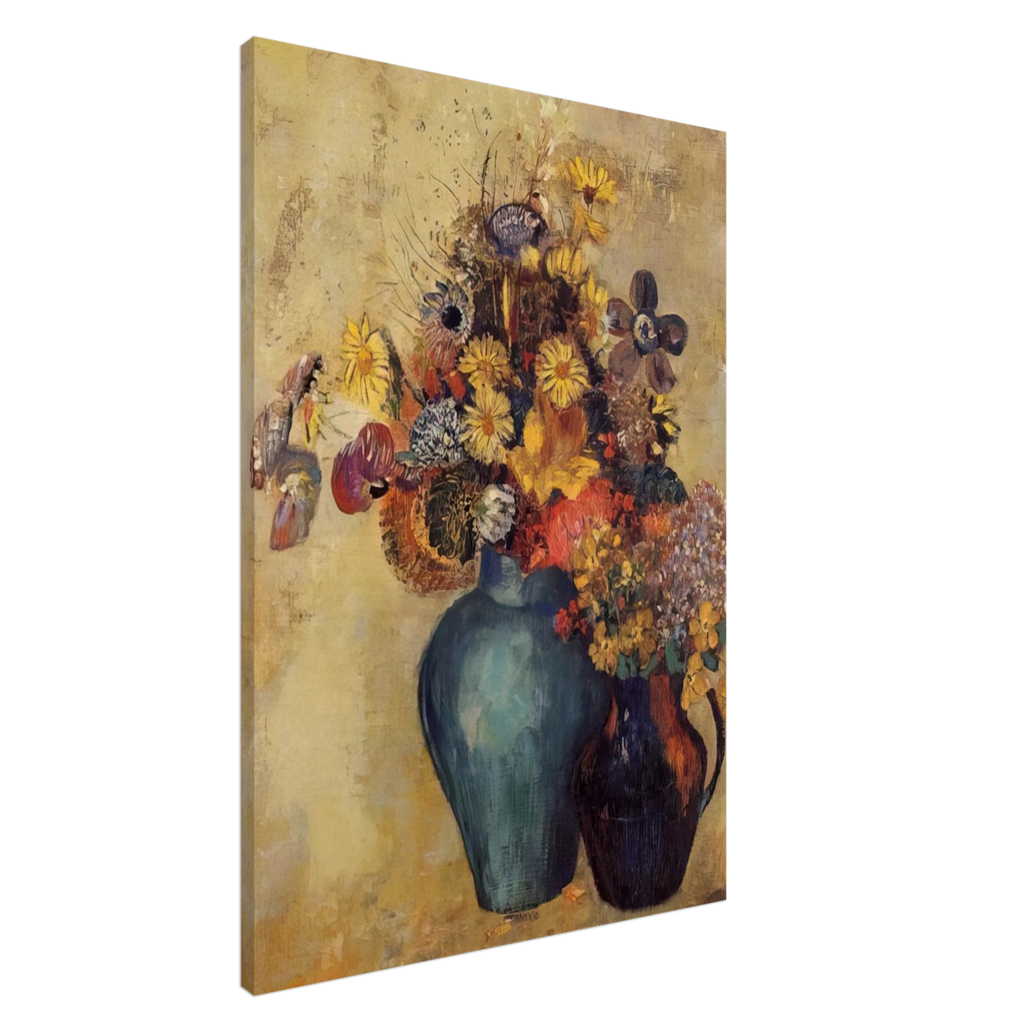 Odilon Redon - FLOWERS 1 Canvas - 20x30 cm / 8x12 inches-canvas