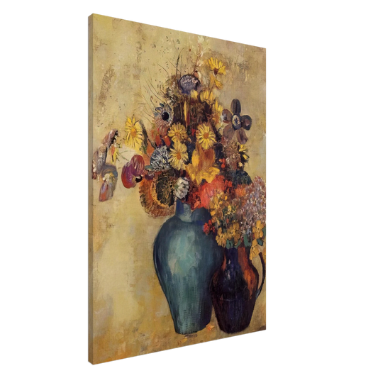 Odilon Redon - FLOWERS 1 Canvas - 20x30 cm / 8x12 inches-canvas