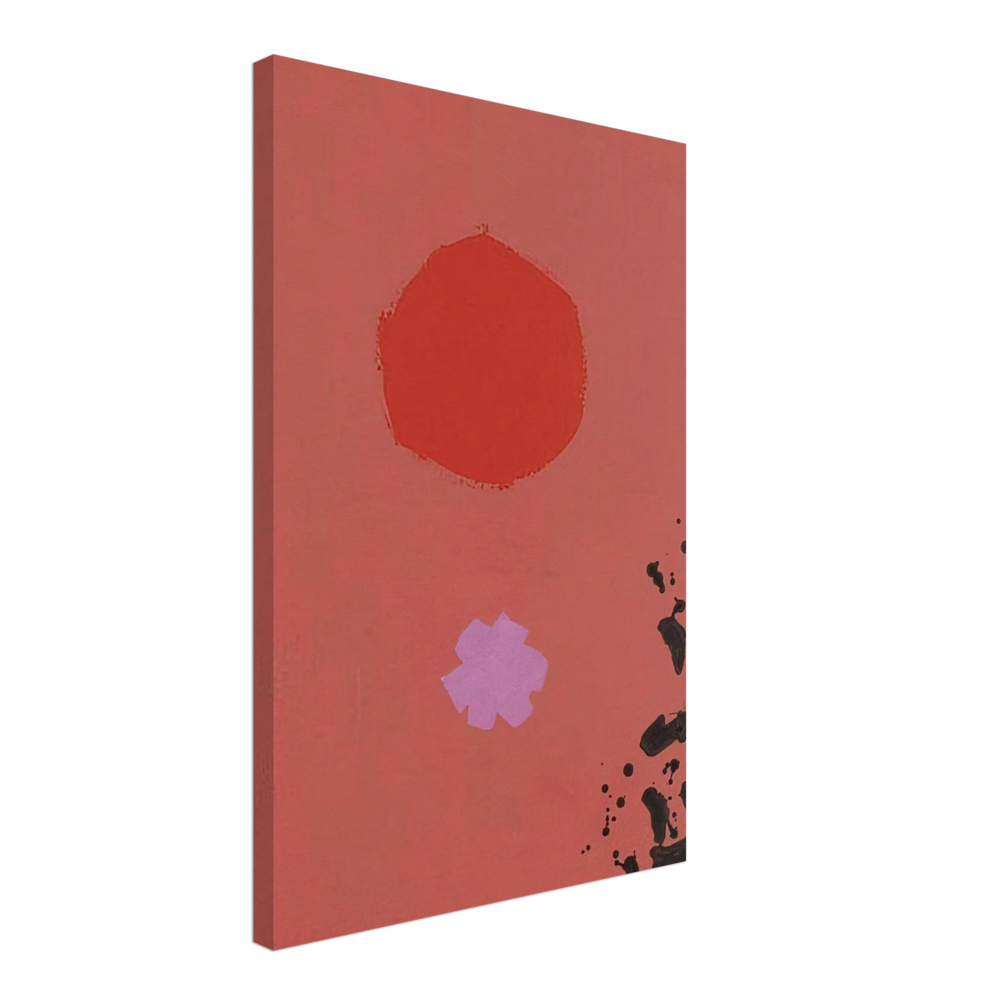 Adolph Gottlieb - Orange and Lavender No. 72 - 1970 Canvas - 40x60 cm / 16x24 inches-canvas