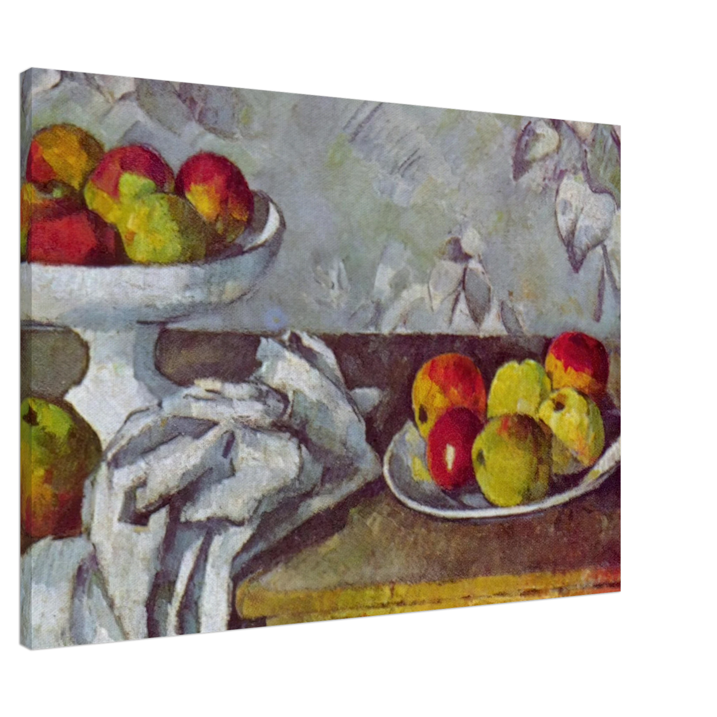 Paul Cezanne - Still life with apples and fruit bowl Canvas - 20x30 cm / 8x12 inches-canvas
