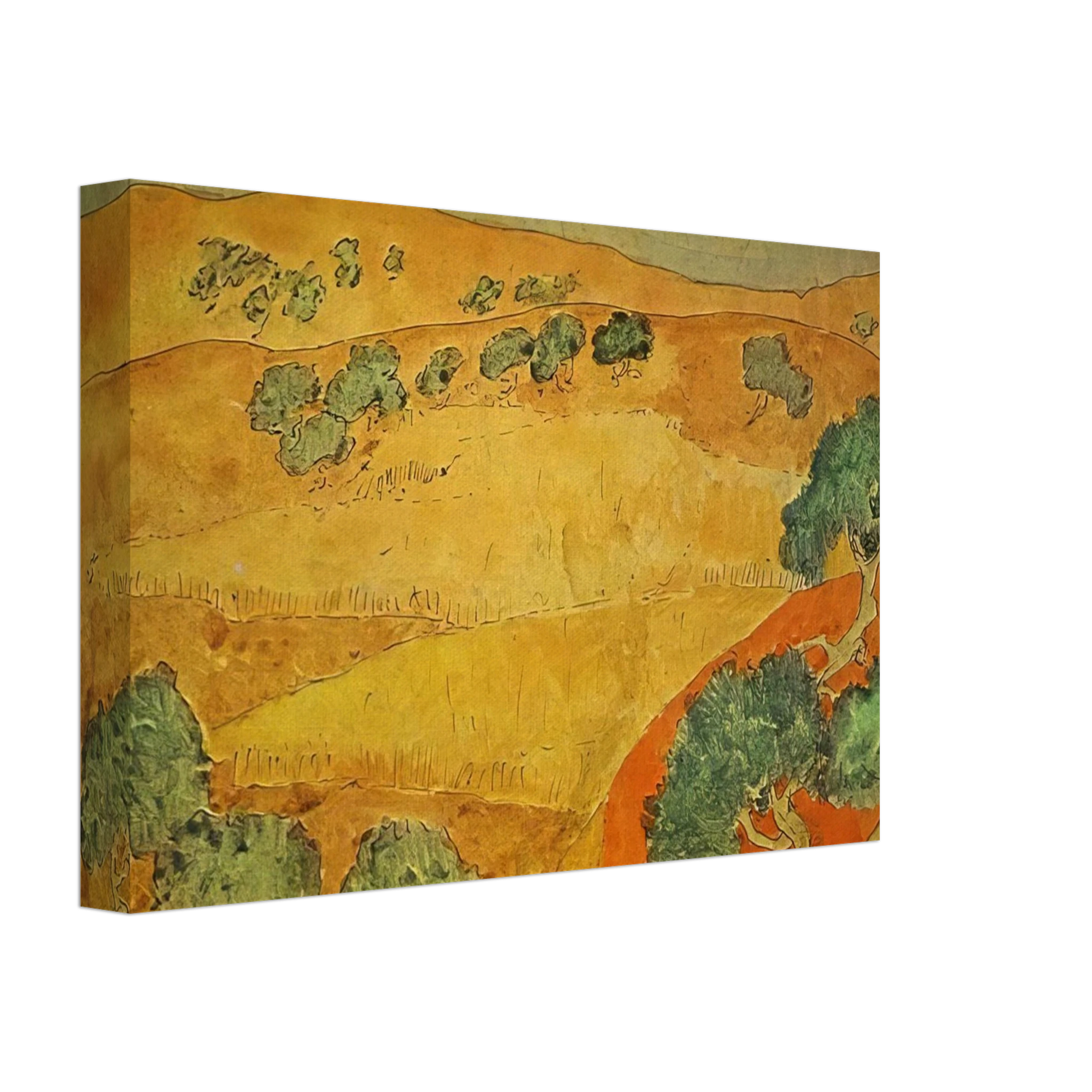 Pablo Picasso - Summer landscape Canvas - 40x60 cm / 16x24 inches-canvas