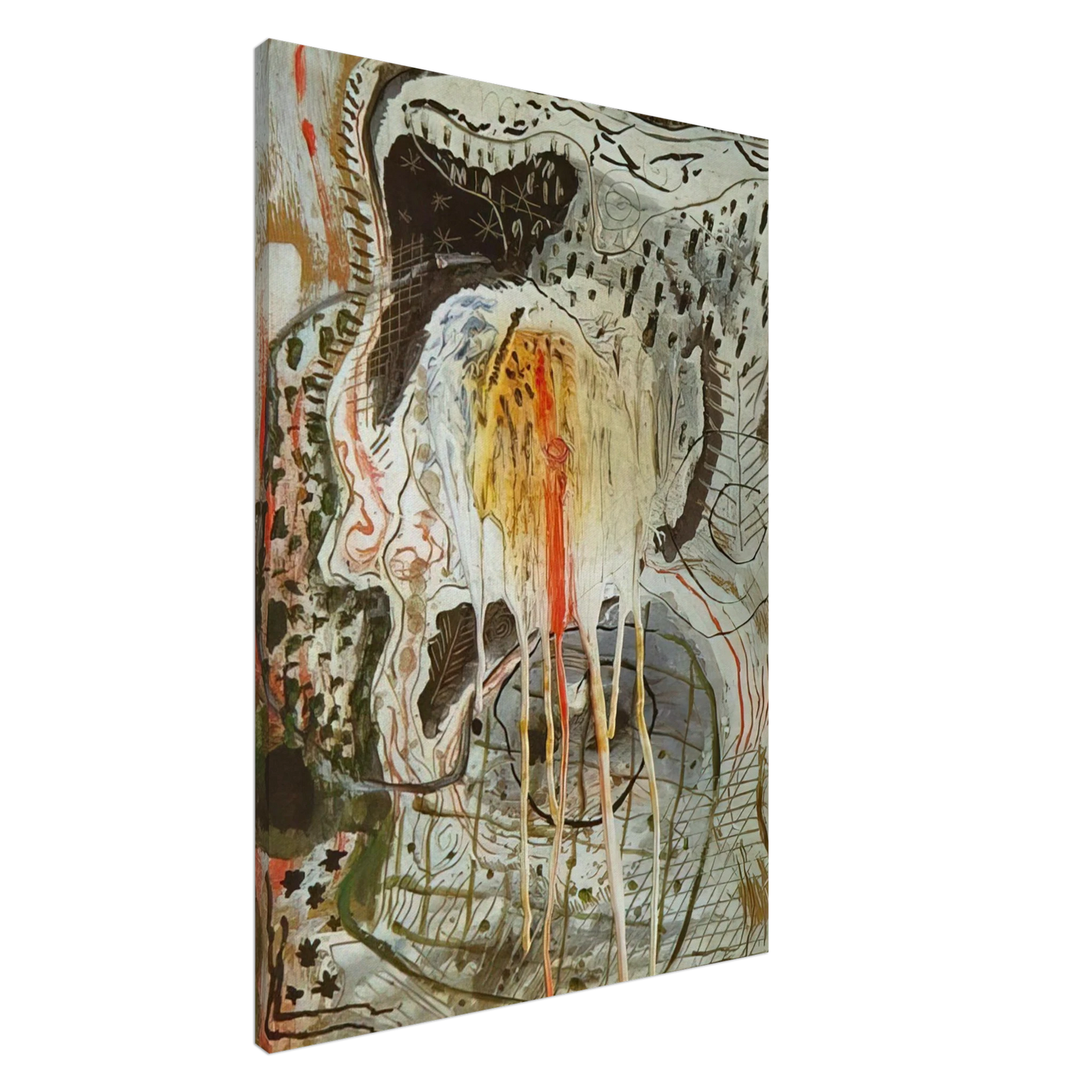 Salvador Dali - NUDE WOMAN IN AN ARMCHAIR Canvas - 20x30 cm / 8x12 inches-canvas