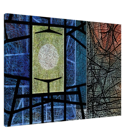 Jimmy Ernst - Equations - 1965 Canvas - 20x30 cm / 8x12 inches-canvas