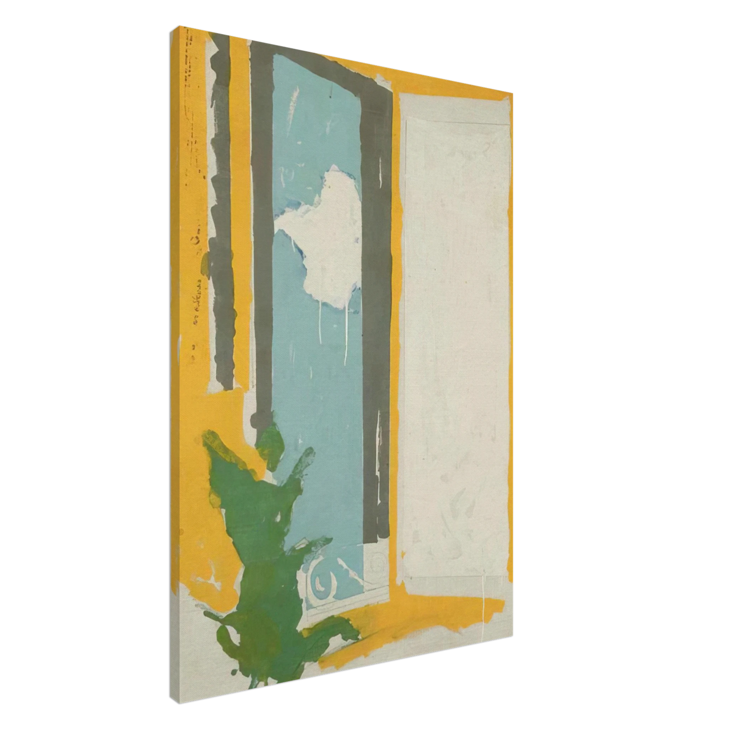 Mario Schifano - Interno  Esterno - 1976 Canvas - 20x30 cm / 8x12 inches-canvas