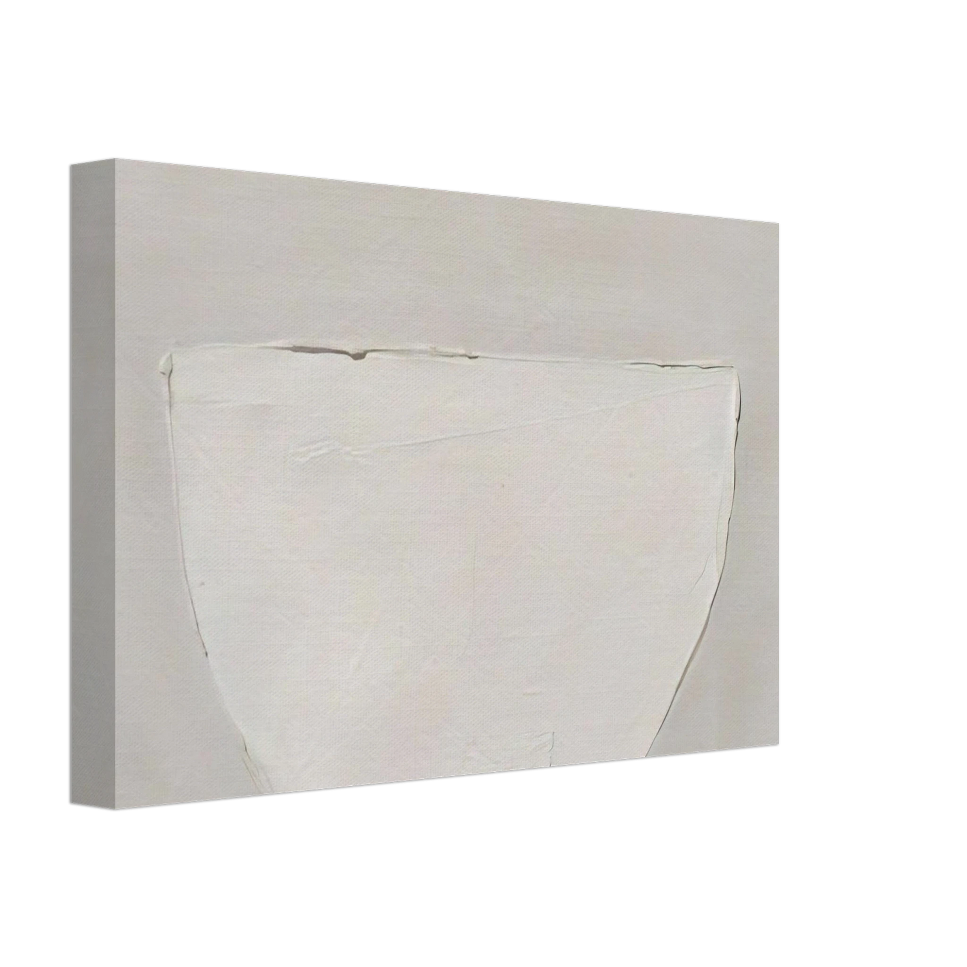 William Scott - Bowl White on Grey - 1962 Canvas - 70x100 cm / 28x40 inches-canvas