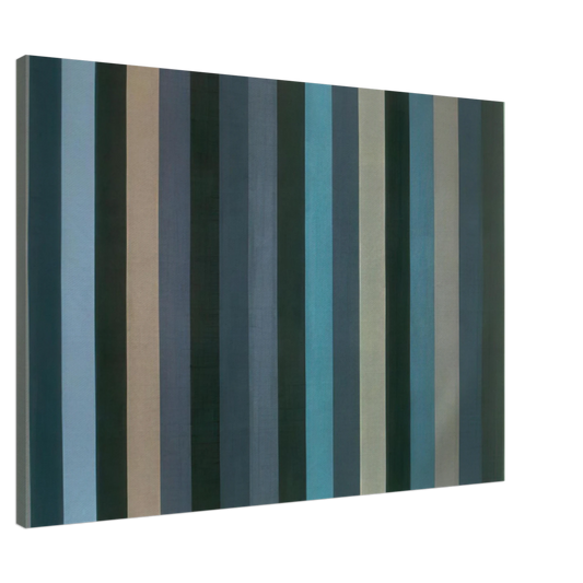 Gene Davis - Moroccan Midnight - 1984 Canvas - 20x30 cm / 8x12 inches-canvas