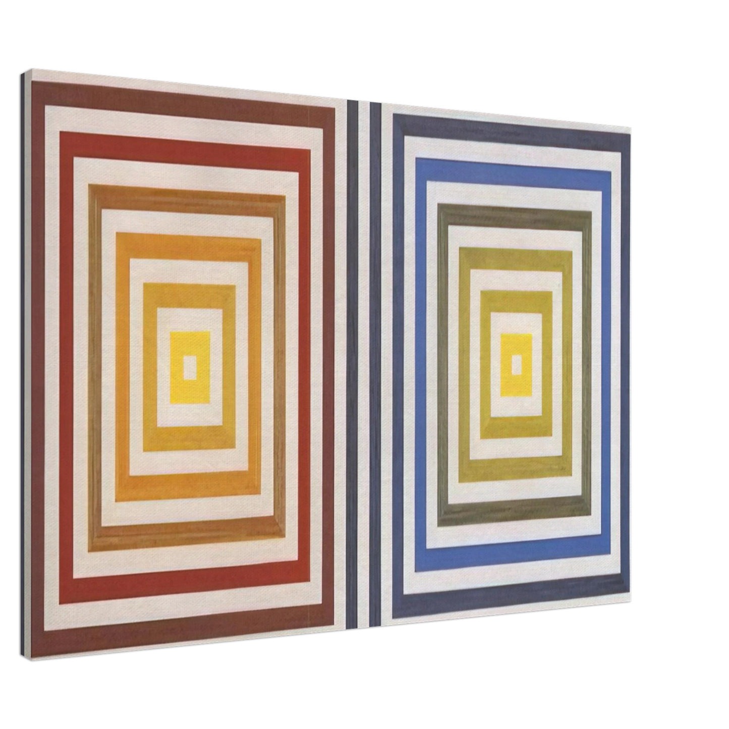 Francois Morellet - From Yellow to Violet - 1956 Canvas - 20x30 cm / 8x12 inches-canvas